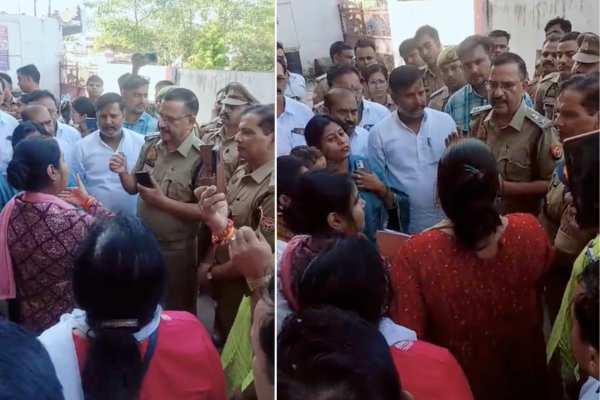 kanpur bjp women protest