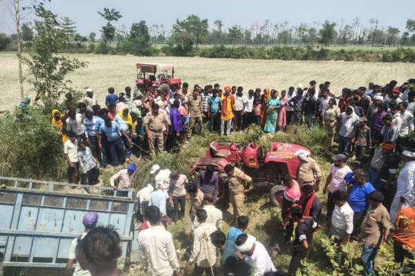 lakhimpur tractor trolley accident