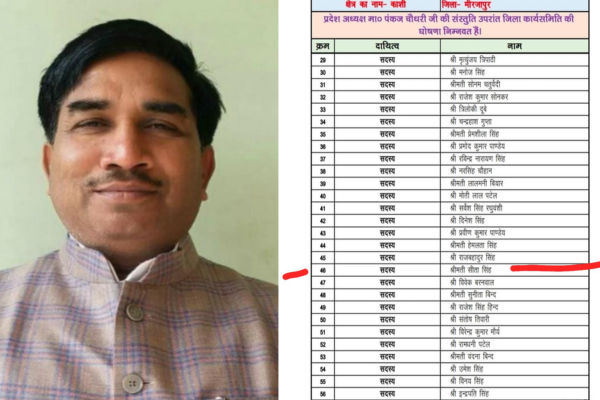 mirzapur bjp controversy mla