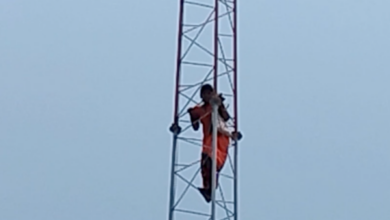 kanpur woman climbed tower