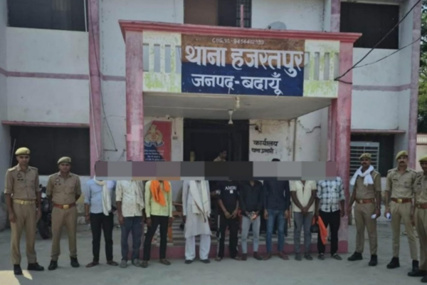 badaun hazratpur police action