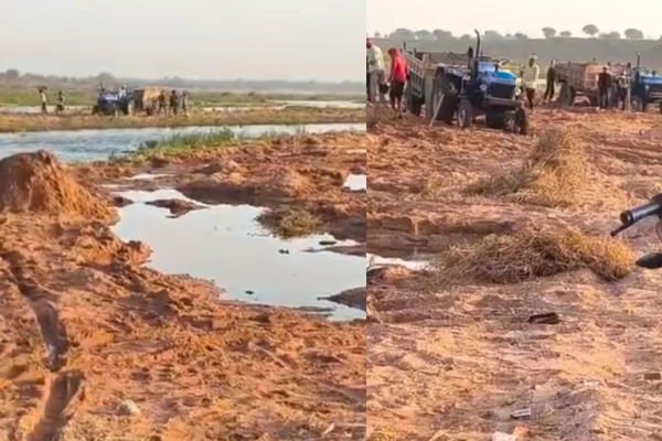 banda illegal sand mining