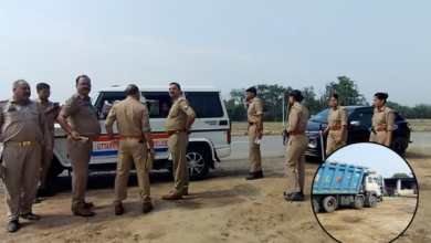 unnao dumper hit bike