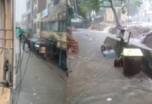 badaun heavy rain waterlogging