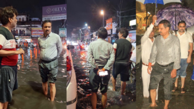 gorakhpur heavy rain waterlogging