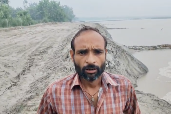 sitapur sharda river embankment