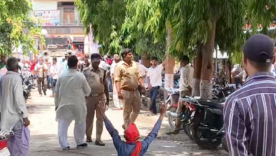 sitapur sp protest paper leak