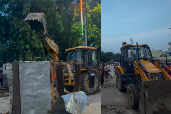 badaun bisoli encroachment drive