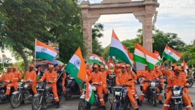 gorakhpur ndrf tiranga bike