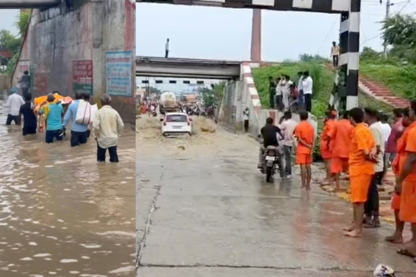 mirzapur natwa pul waterlogging