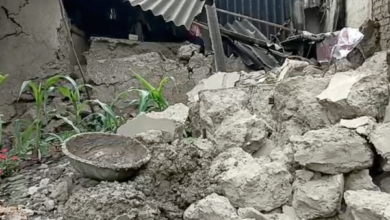 sitapur heavy rain mud