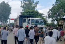 badaun dumper tempo accident