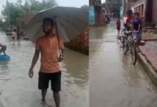 badaun waterlogging dirty water