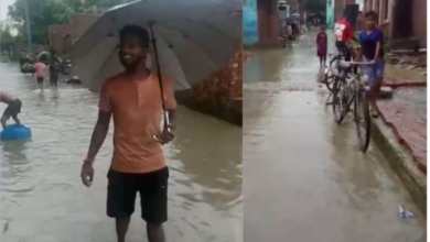 badaun waterlogging dirty water