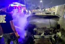 massive fire breaks out