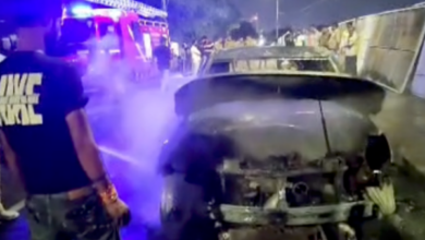massive fire breaks out