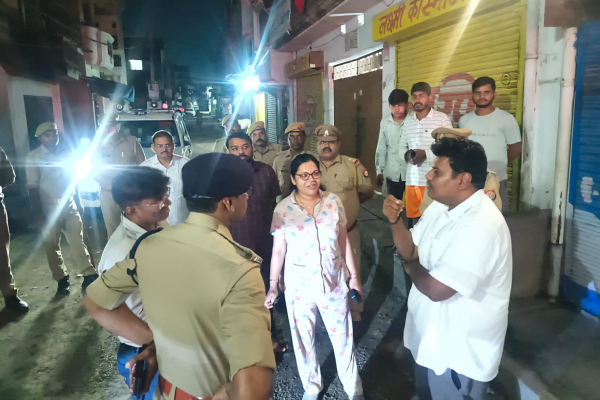 sitapur flood dm inspection