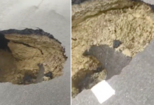 unnao ganga expressway sinkhole