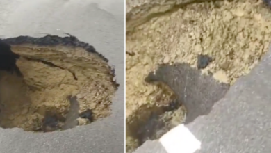 unnao ganga expressway sinkhole