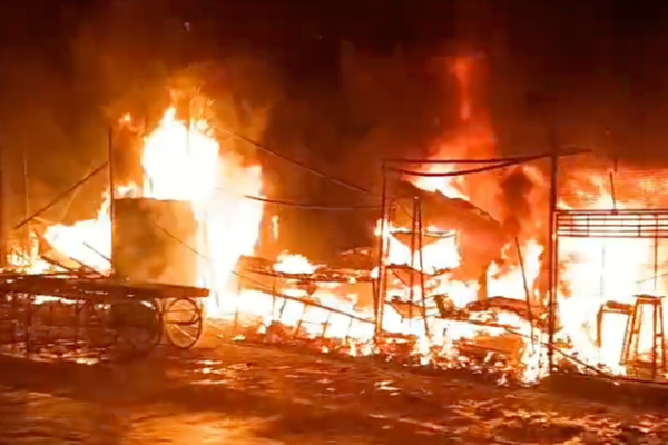 kanpur baradevi mela fire
